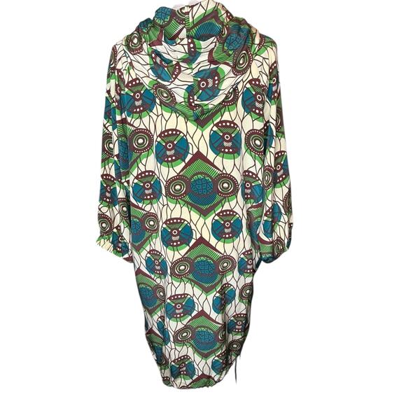 Marni at H&M 100% Silk Hooded Anorak Dress, size 4 - Picture 5 of 6